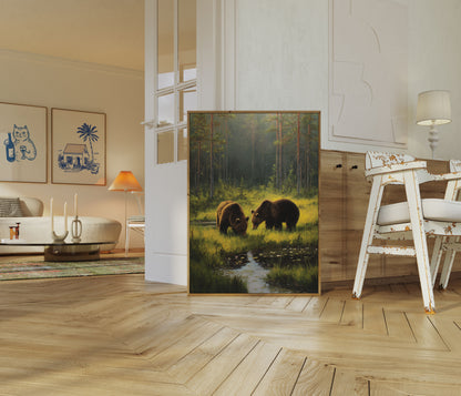 Orsi nel Poster del Torrente Forestale