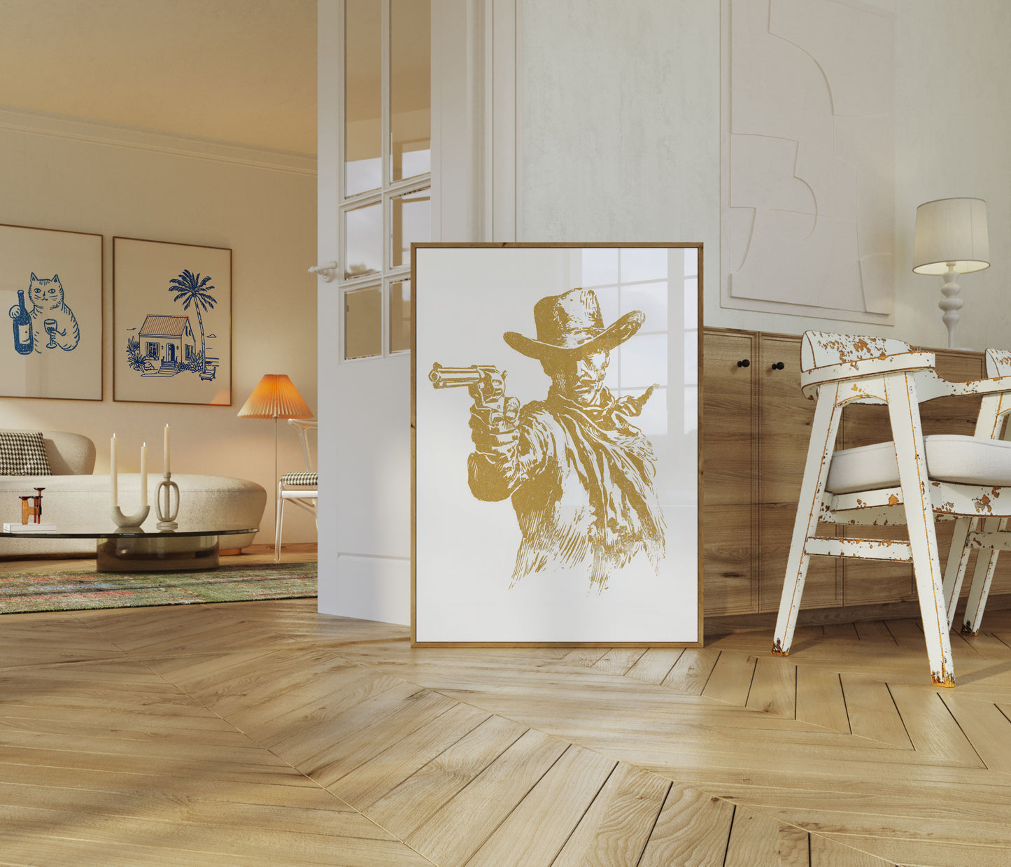 Wilder Westen Revolverheld Poster