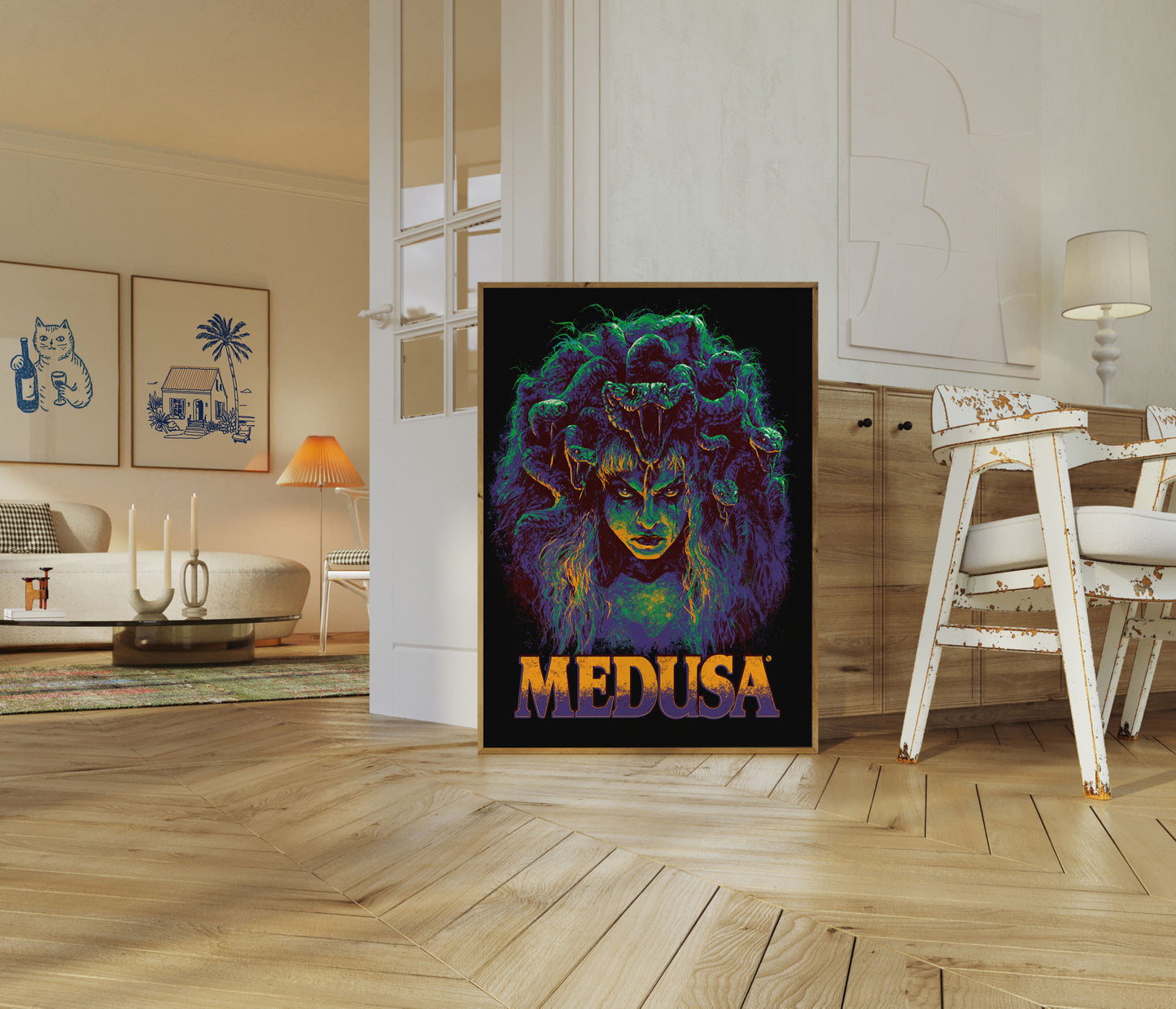 Medusa Mytologisk Væsen Plakat