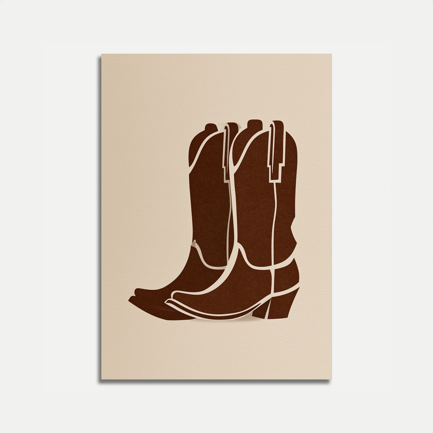 Classic Cowboy Boots Poster