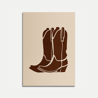 Classic Cowboy Boots Poster