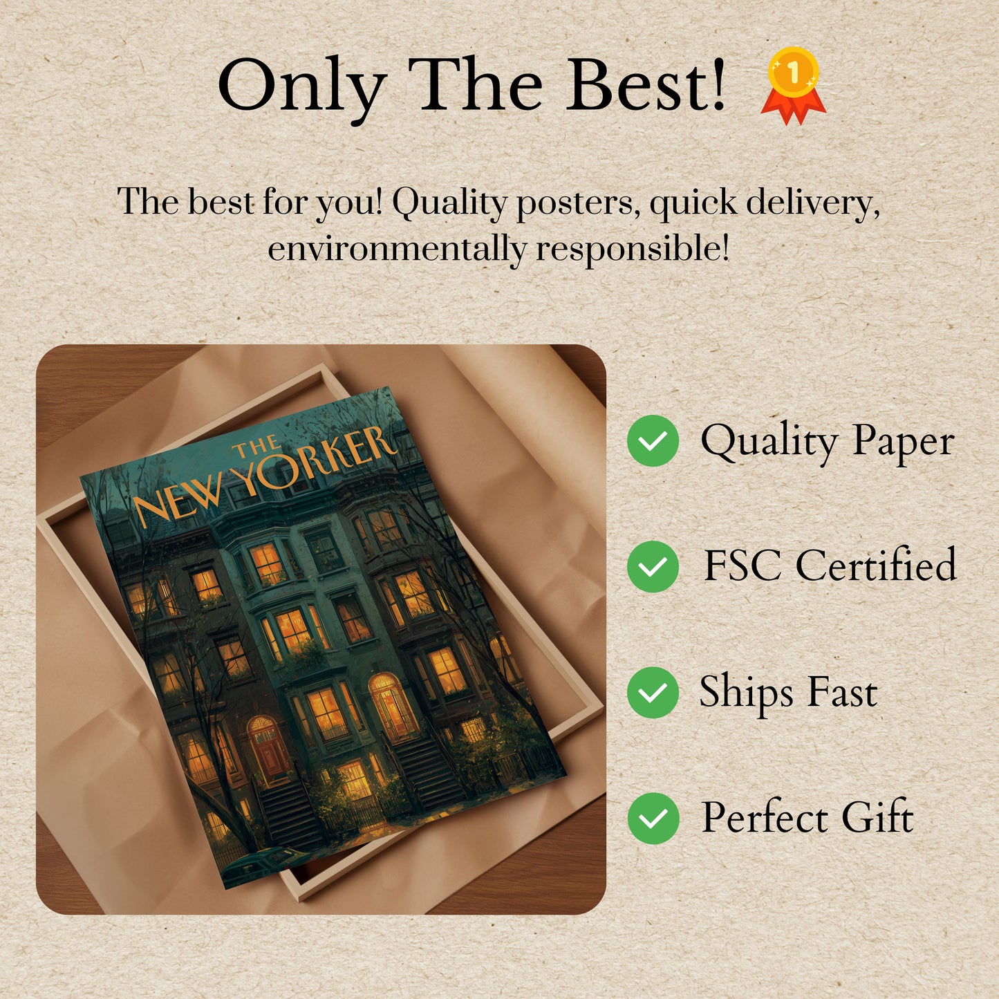 New York City Twilight Poster