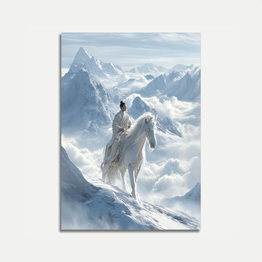 Ethereal Mountain Rider Poster