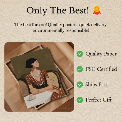 Elegant Cafe Chic Poster