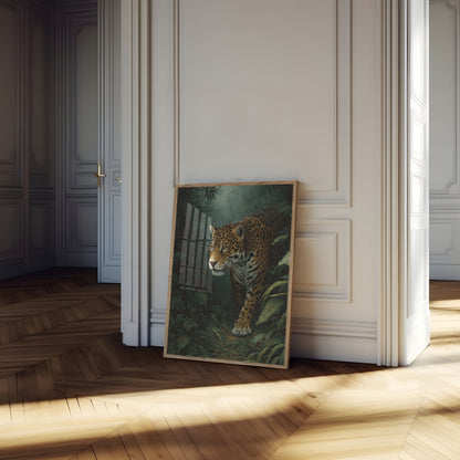 Jaguar in the Rainforest Poster