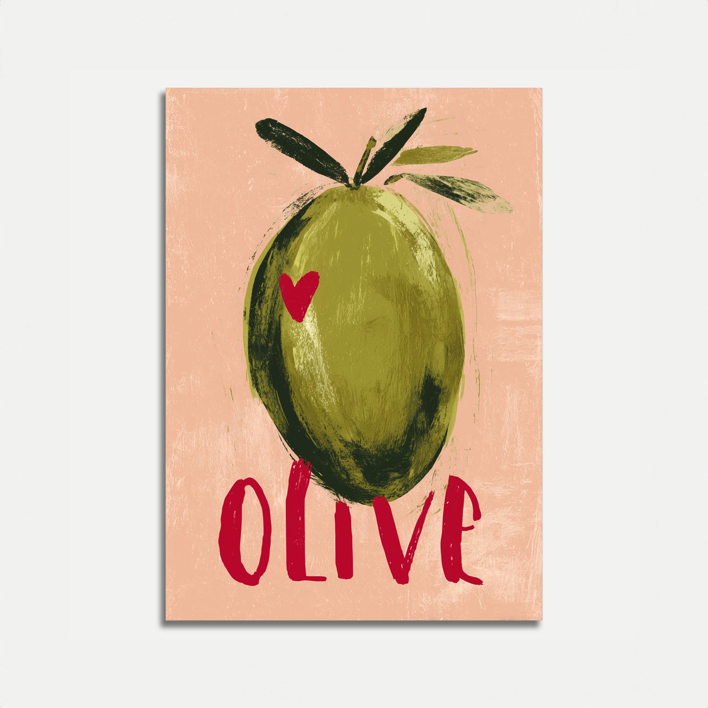 Plakat Serce Miłości do Oliwek