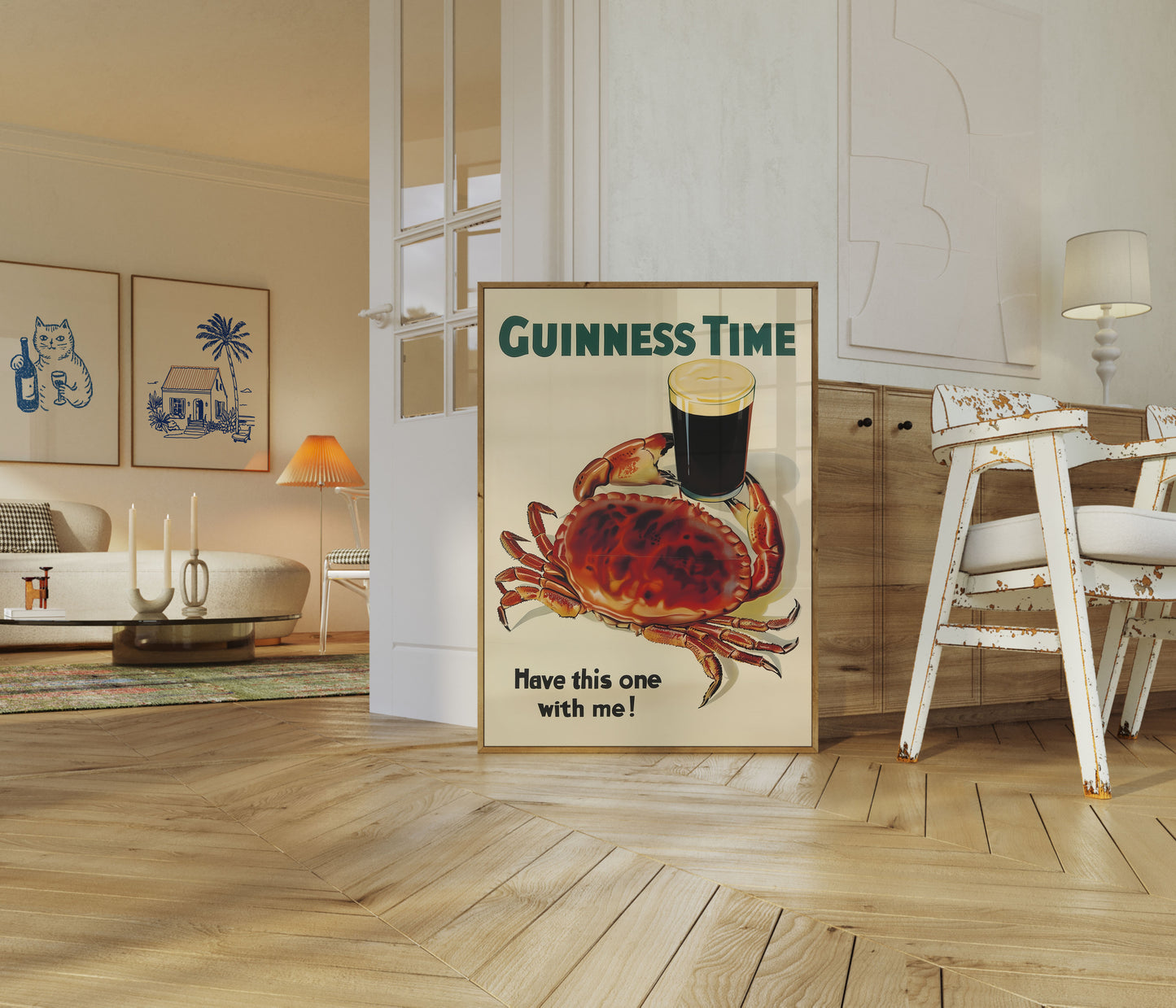 Guinness Time Vintage Beer Poster