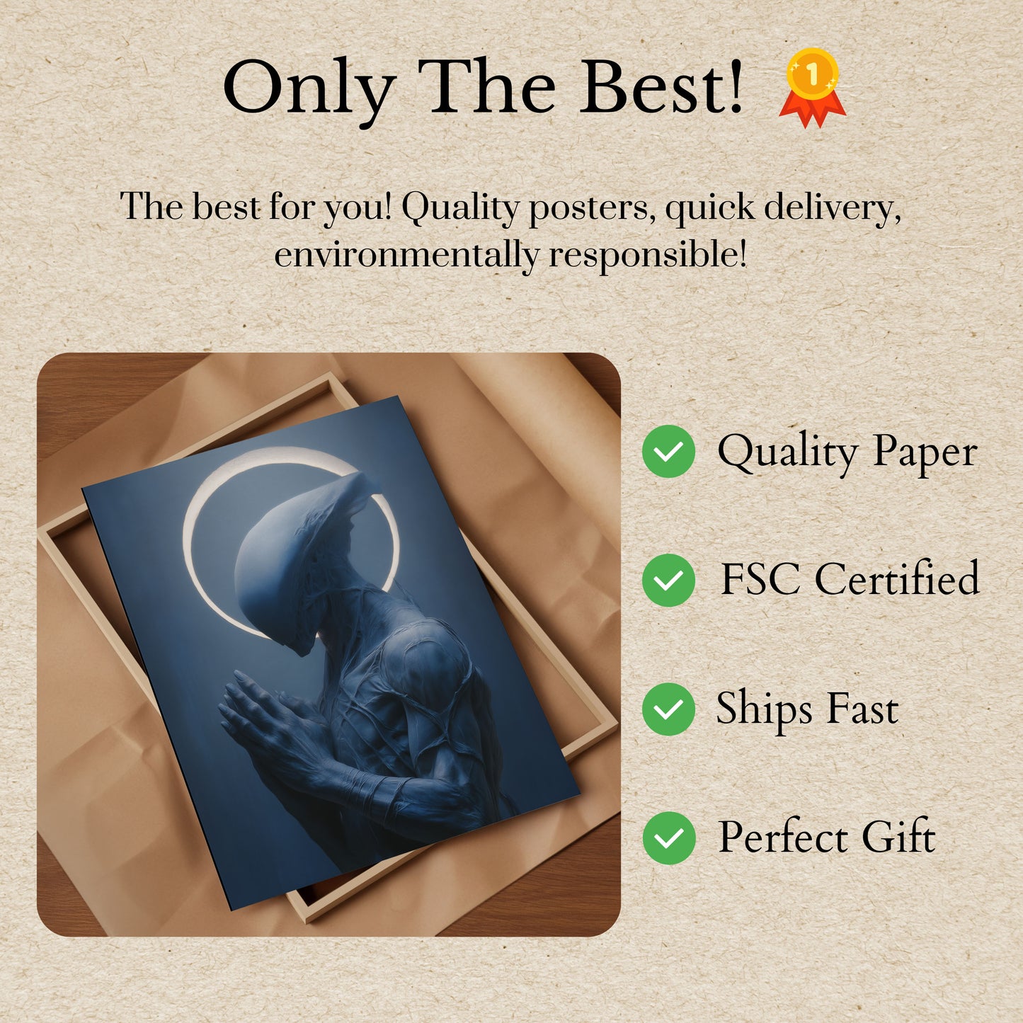 Celestial Alien Meditation Poster