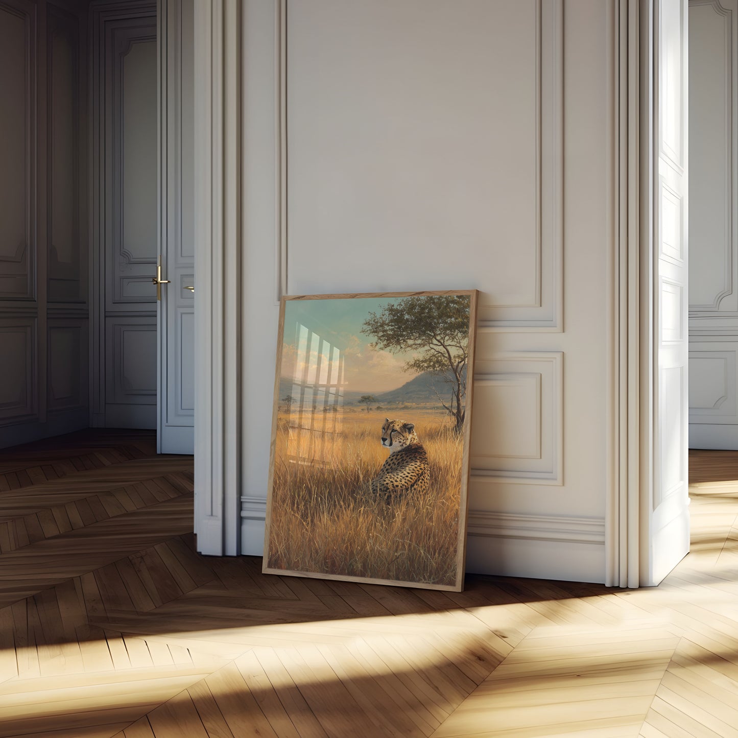 Golden Savanna Cheetah Poster