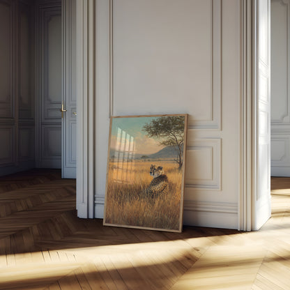 Golden Savanna Cheetah Poster