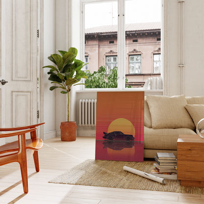 Sunset Porsche 911 Reflection Poster