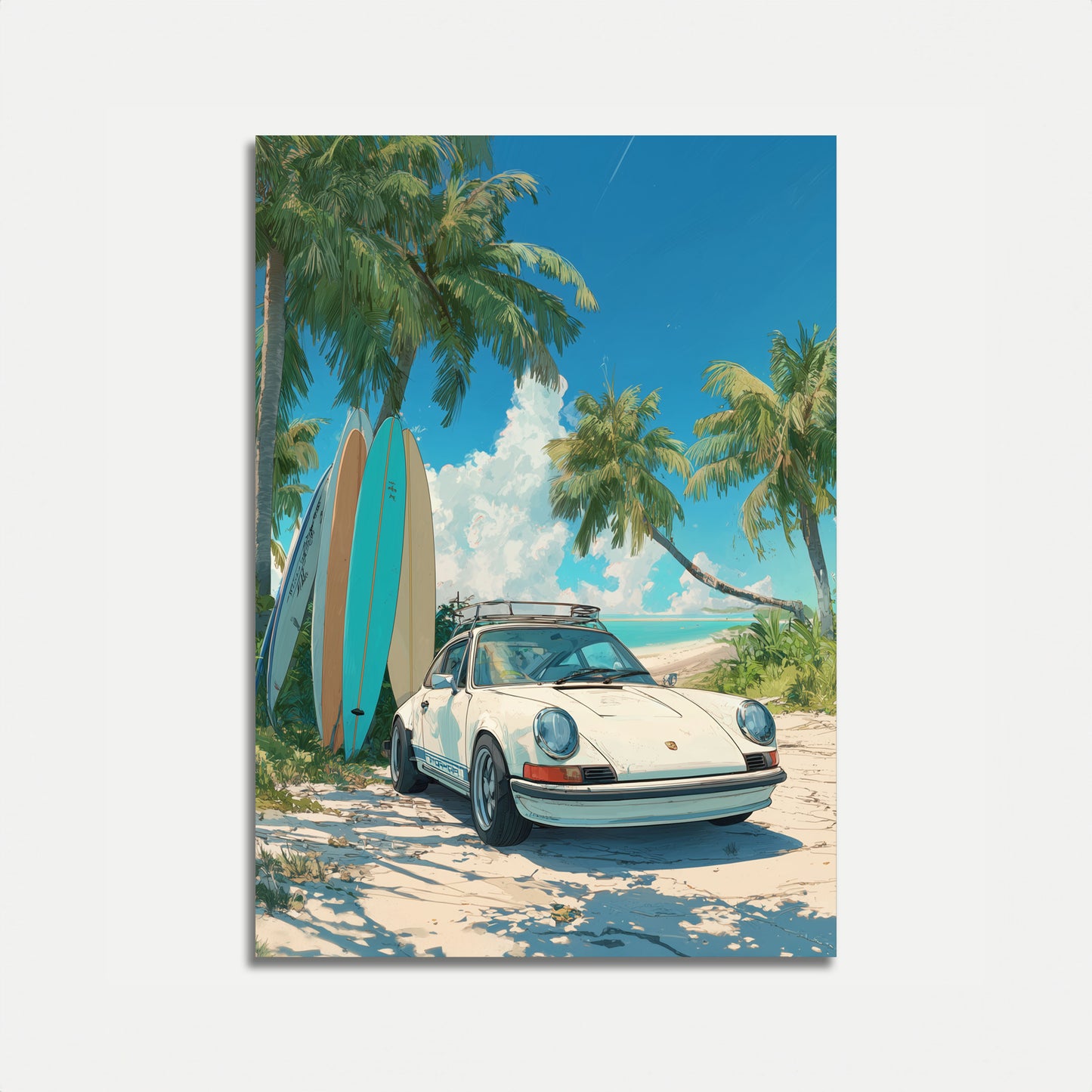 Porsche Beach Escape Poster