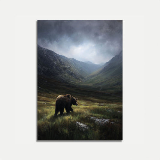 Bjørn i fjelldalplakat