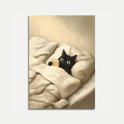 Pôster de Tempo de Leitura do Gato Aconchegante
