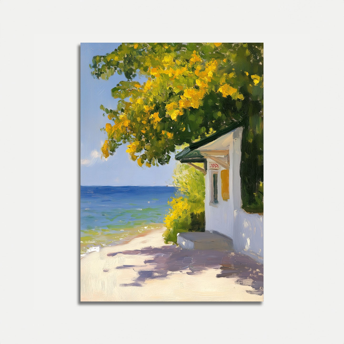 Sunny Coastal Retreat Poster