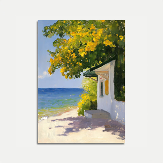 Sunny Coastal Retreat Poster