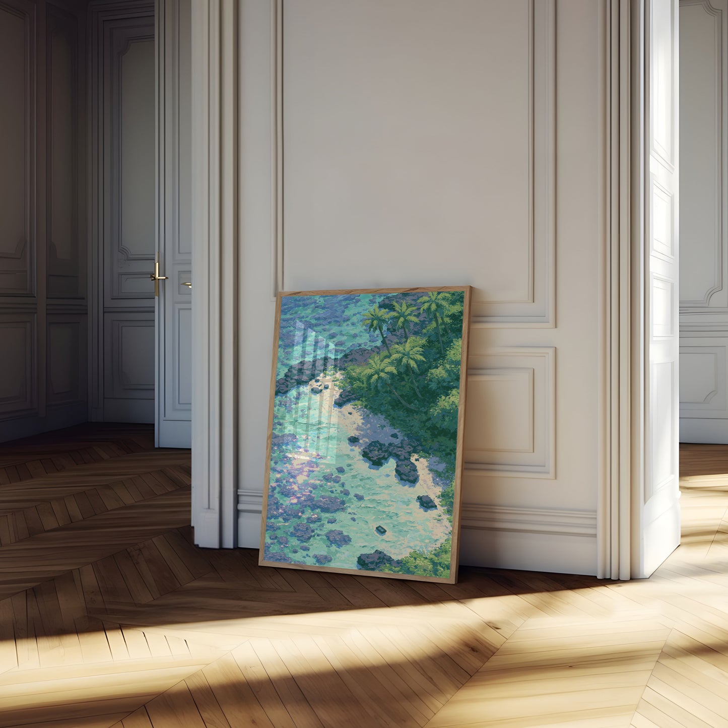 Tropischer Strand-Paradies-Poster