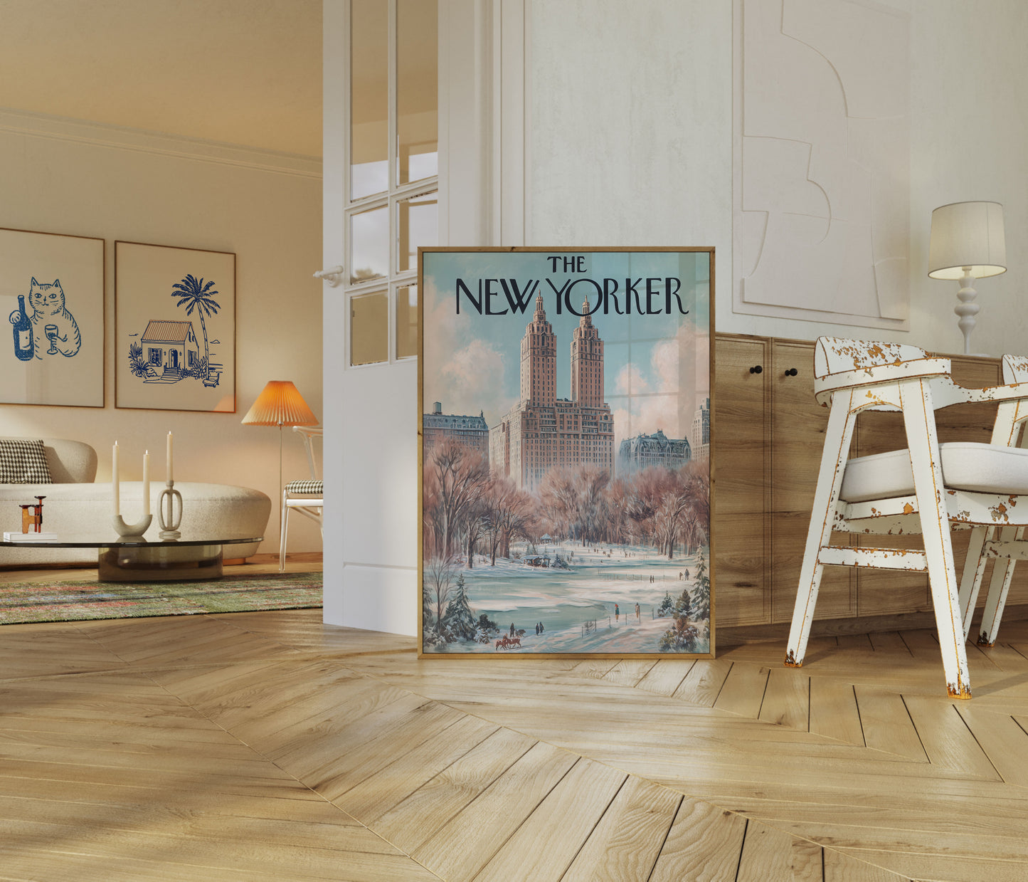 Winter in Central Park Poster