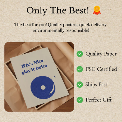 Vintage Vinyl Music Lover Poster