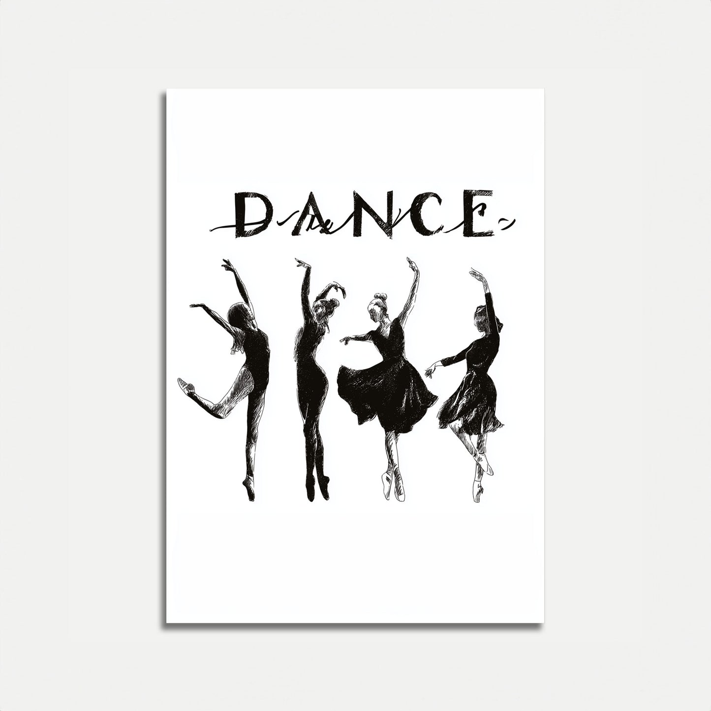 Ballettänzer in Bewegung Poster