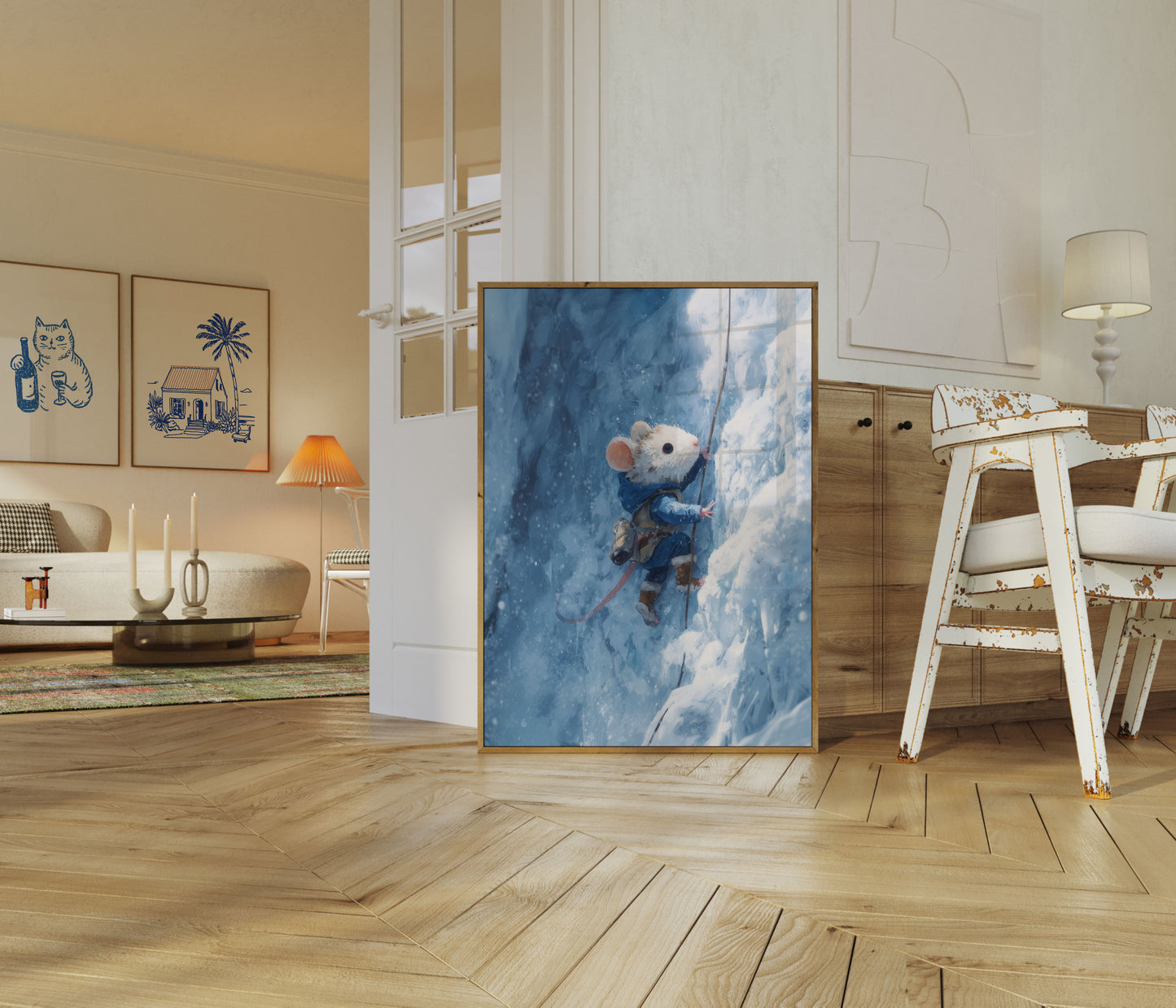 Plakát Dobrodružství Myši při Lezení na Ledě