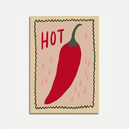 Spicy Red Hot Chili Poster