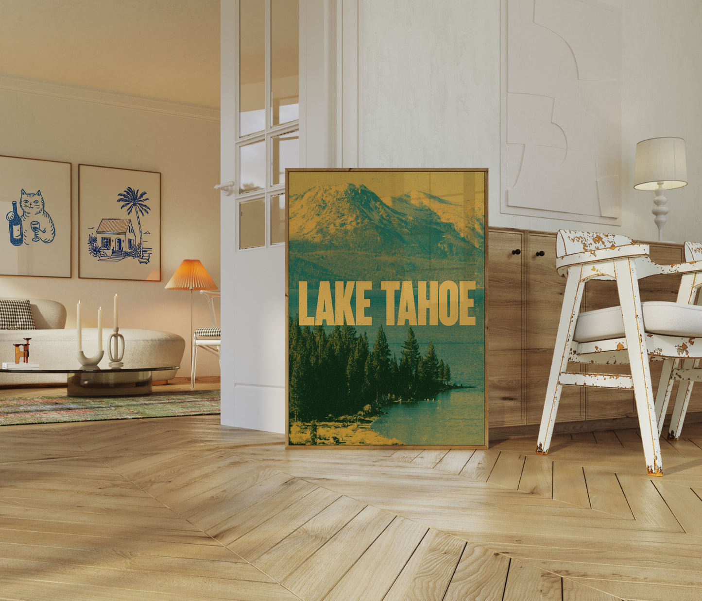 Lake Tahoe Berglandschaft Poster