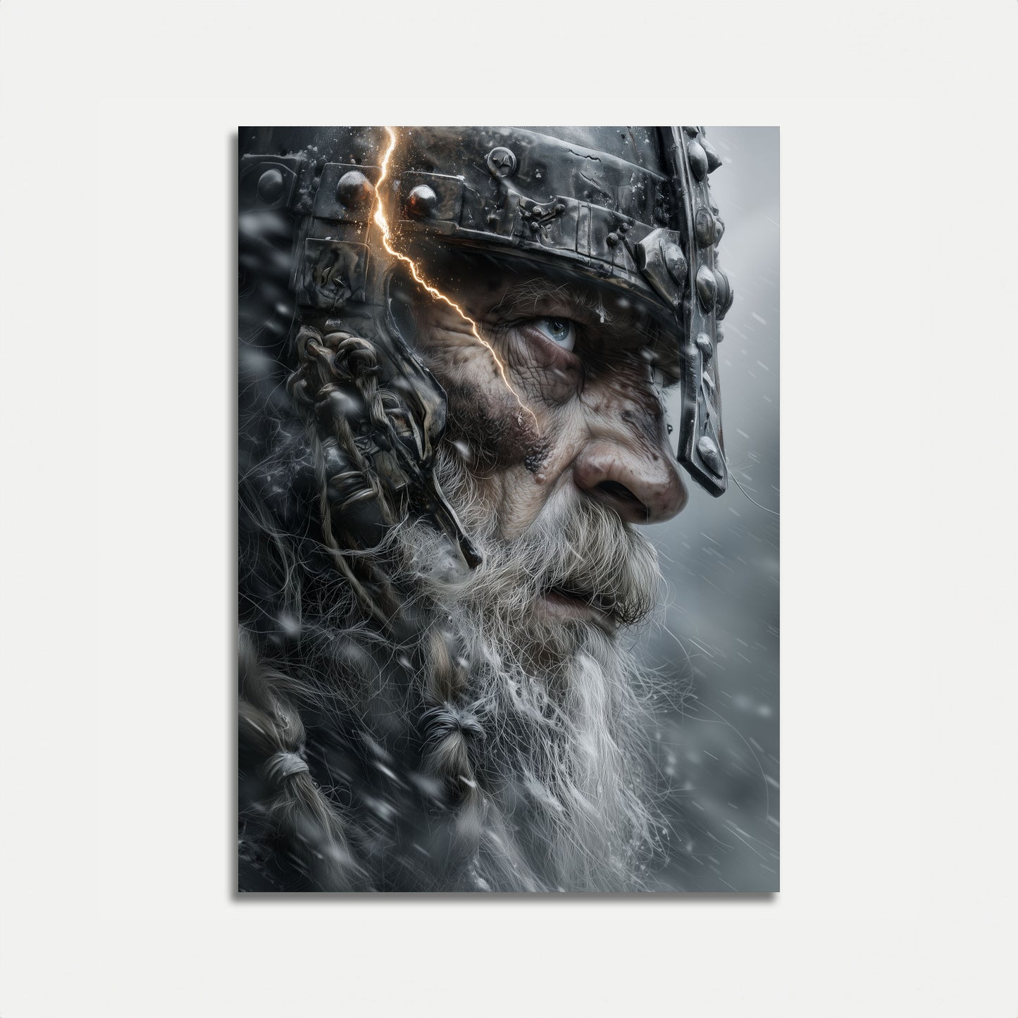Stormachtige Vikingstrijder Poster