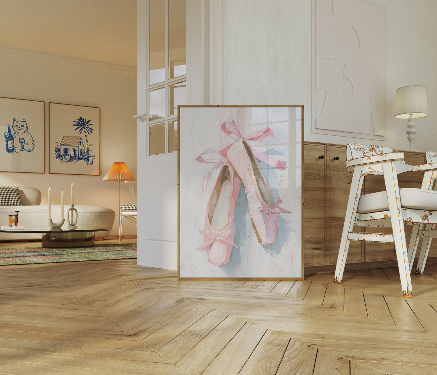Delicate Ballet Shoes Poster