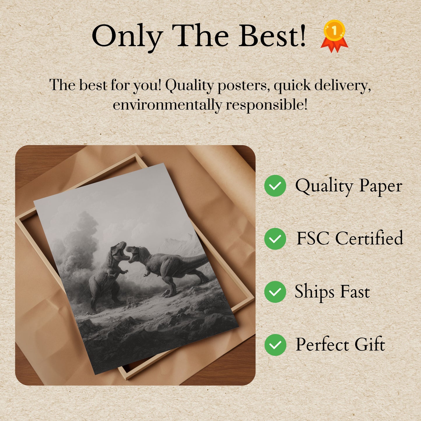 Prehistoric Battle Titans Poster