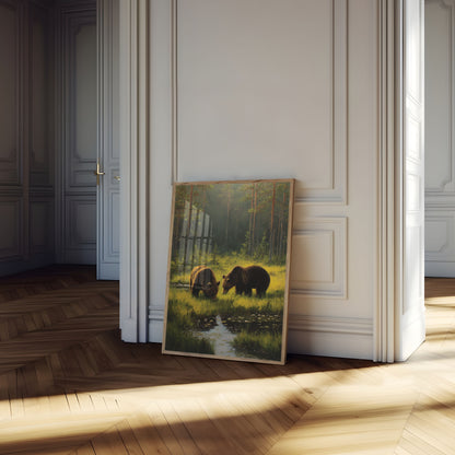 Orsi nel Poster del Torrente Forestale