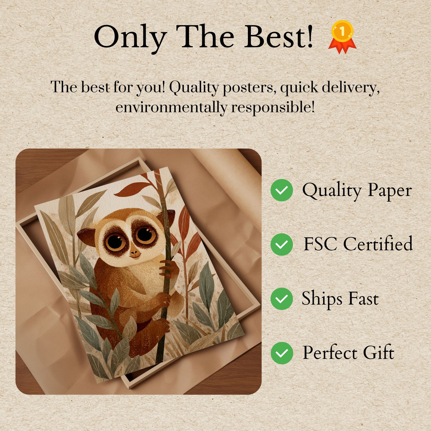 Curious Owl in Nature Poster