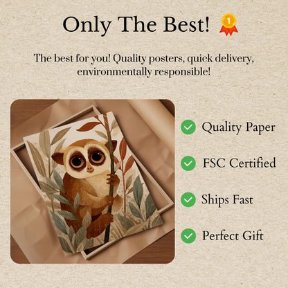 Curious Owl in Nature Poster