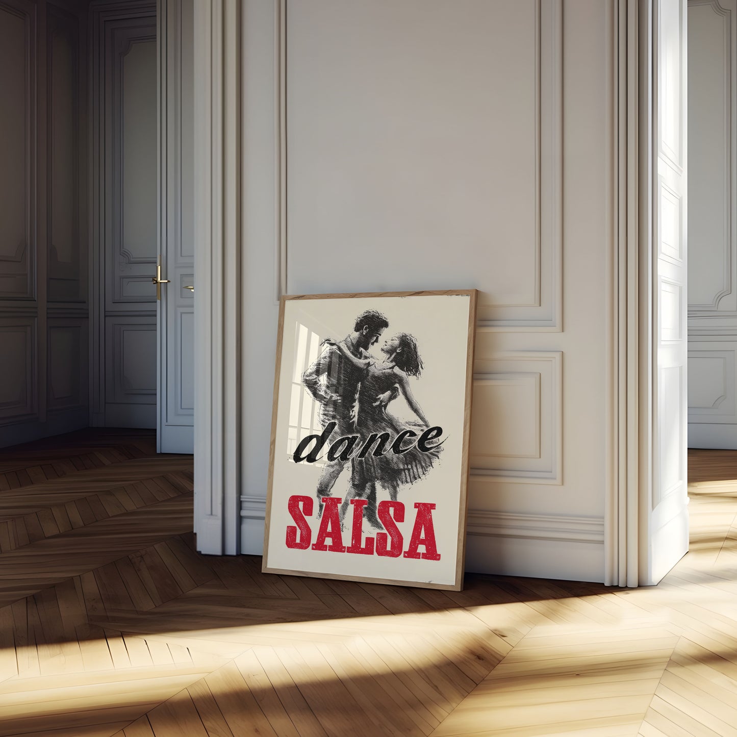 Zmysłowy Plakat Salsy Tanecznej