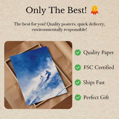 Manifesto Discesa Alpina con gli Sci