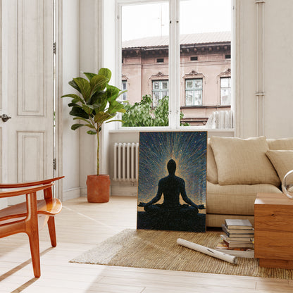 Meditation in Cosmic Light Poster