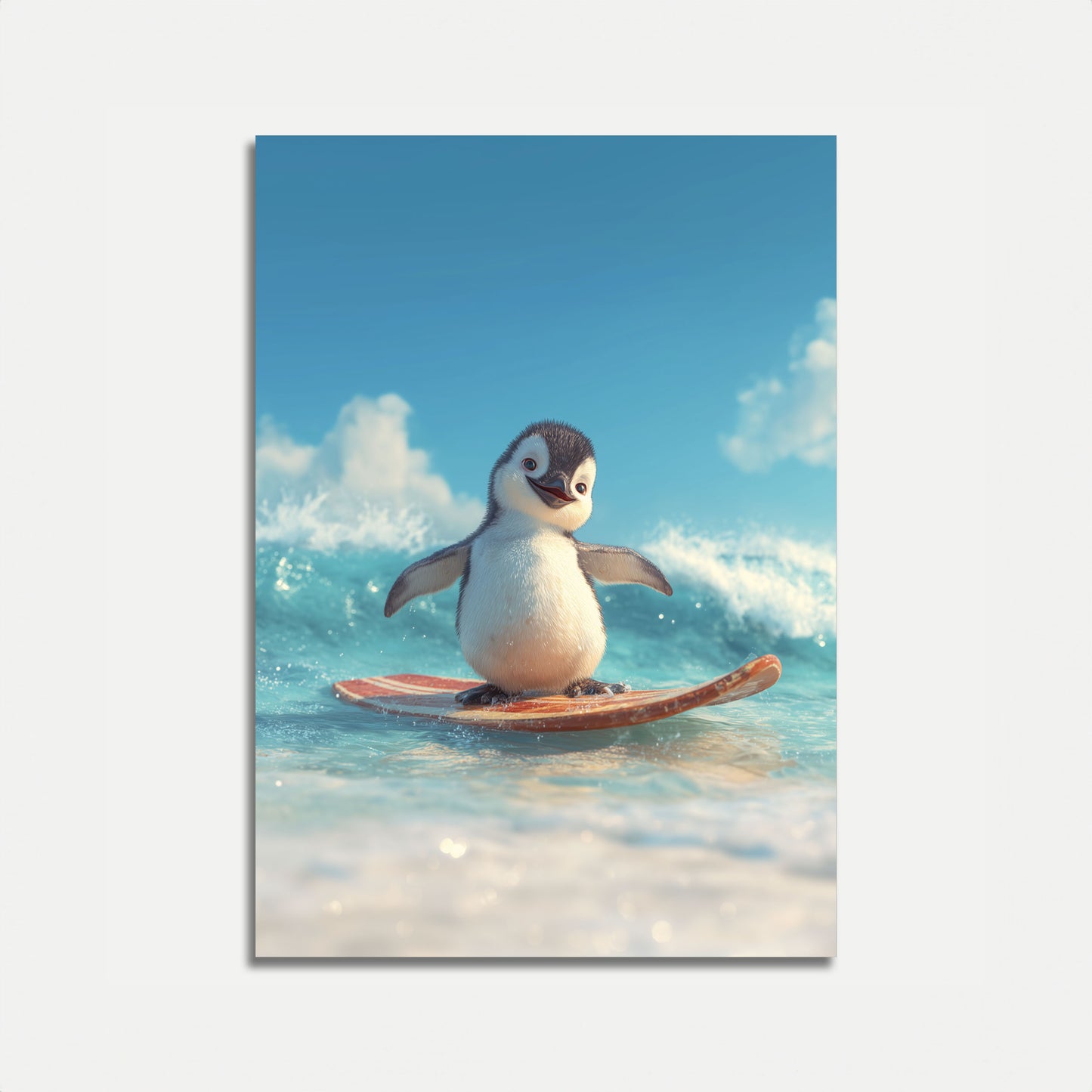 Pôster de Aventura de Pinguim Surfista