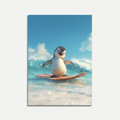 Pôster de Aventura de Pinguim Surfista