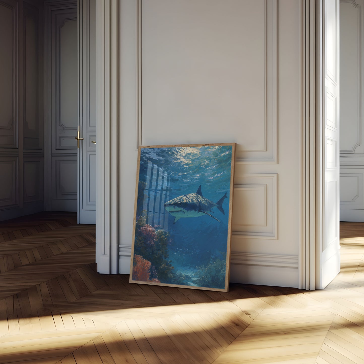 Great White Shark Ocean Poster