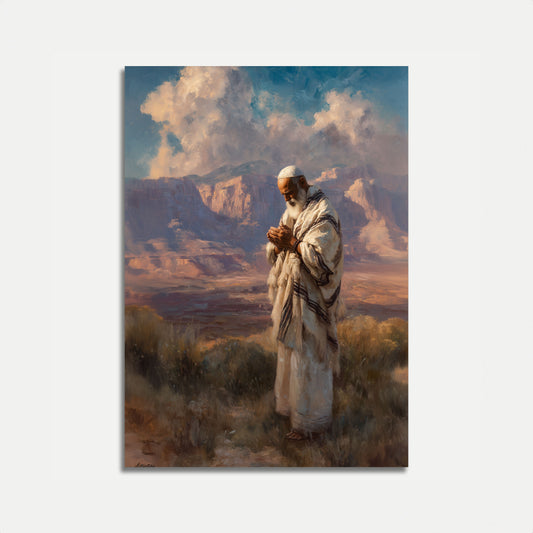 Desert Prayer Meditation Poster