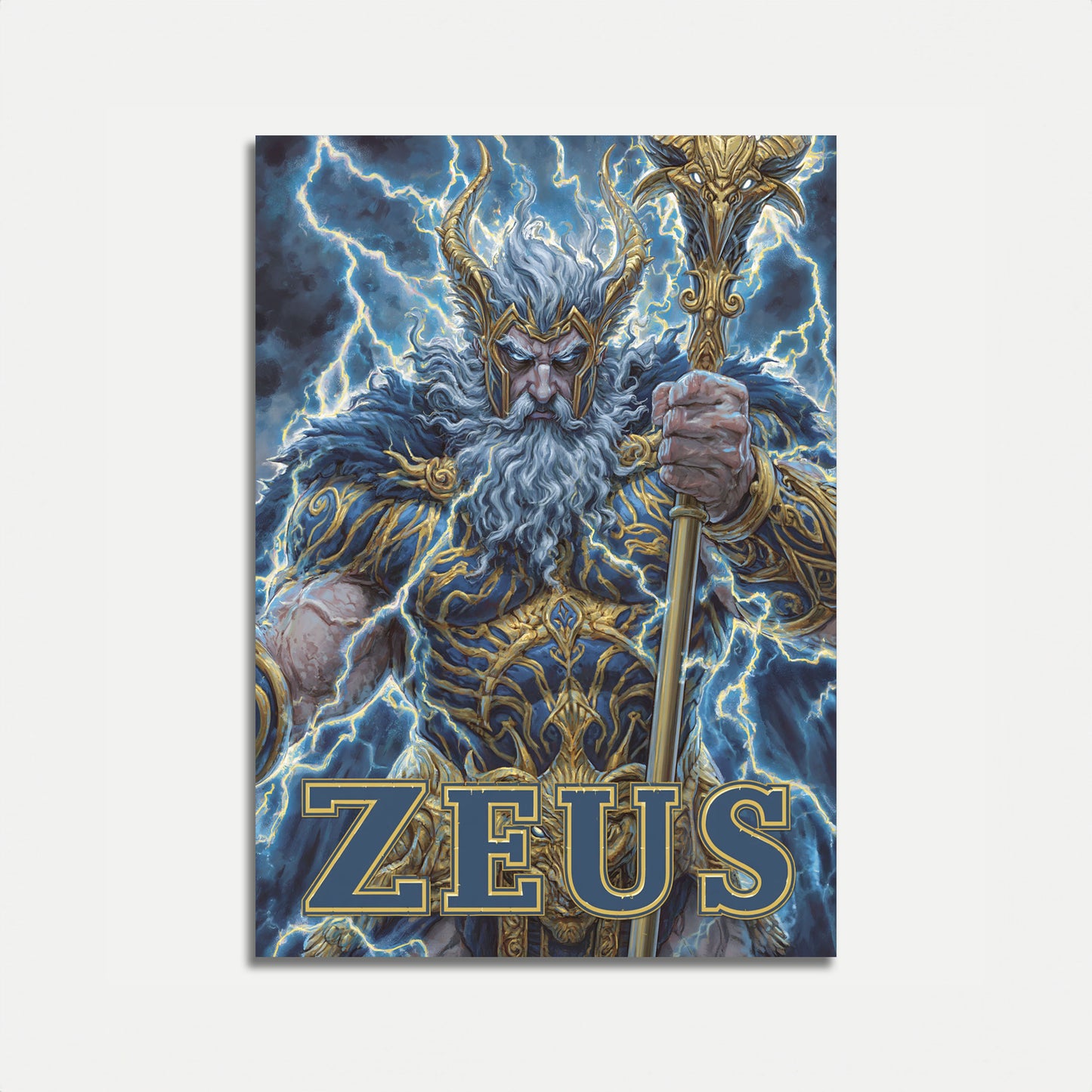 Plakát Zeus Bůh Hromu