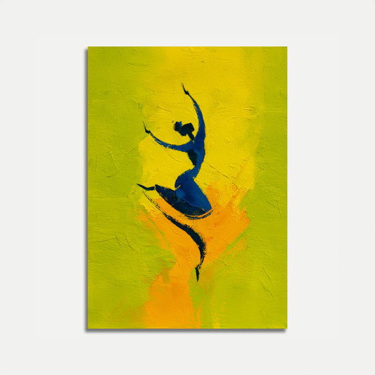 Silueta Bailarina Póster Dinámico