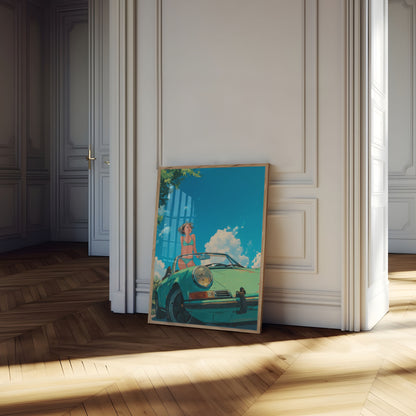 Summer Breeze Classic Porsche Poster