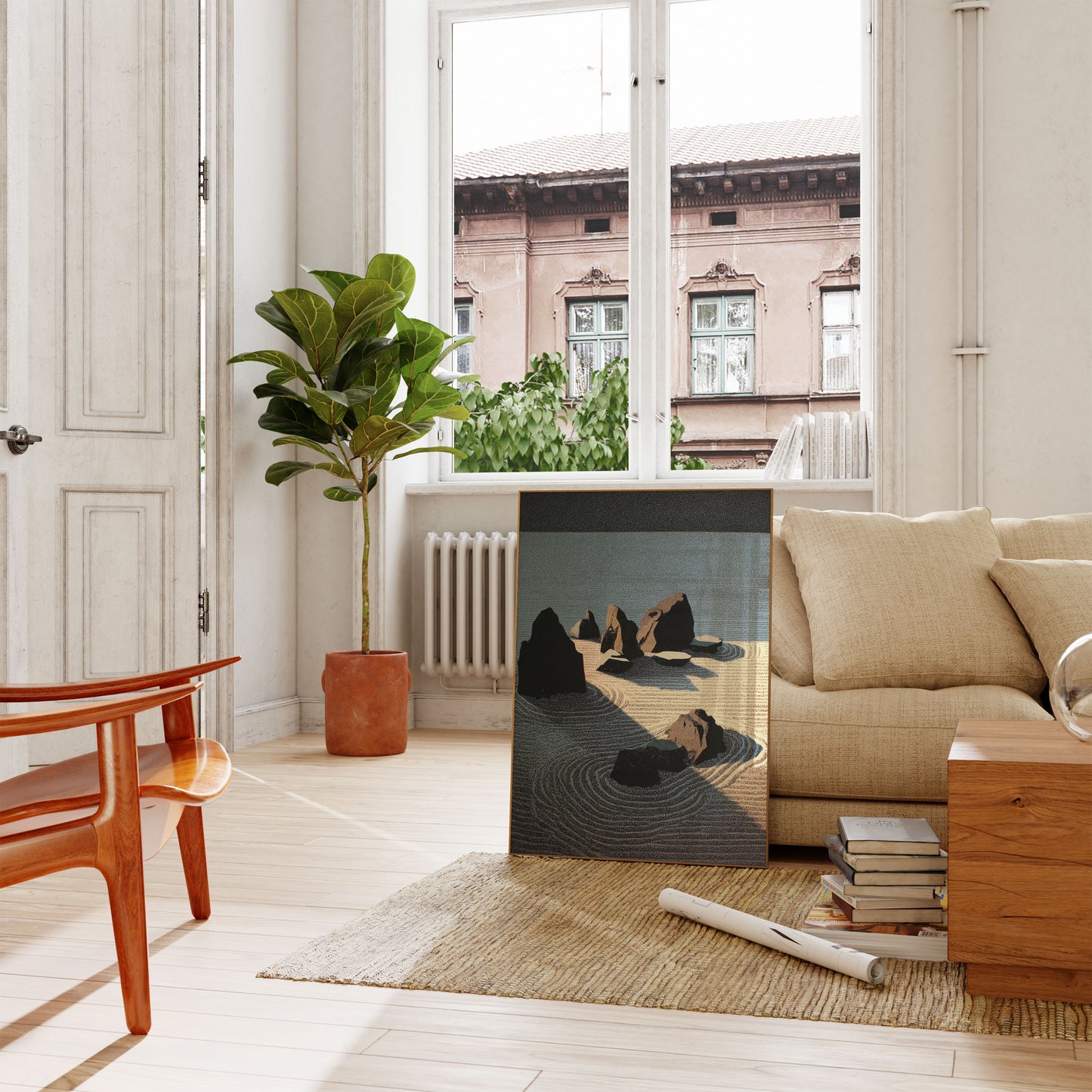 Poster för strand med kustklipper