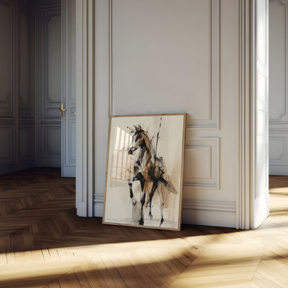 Poster di Movimento Dinamico del Cavallo