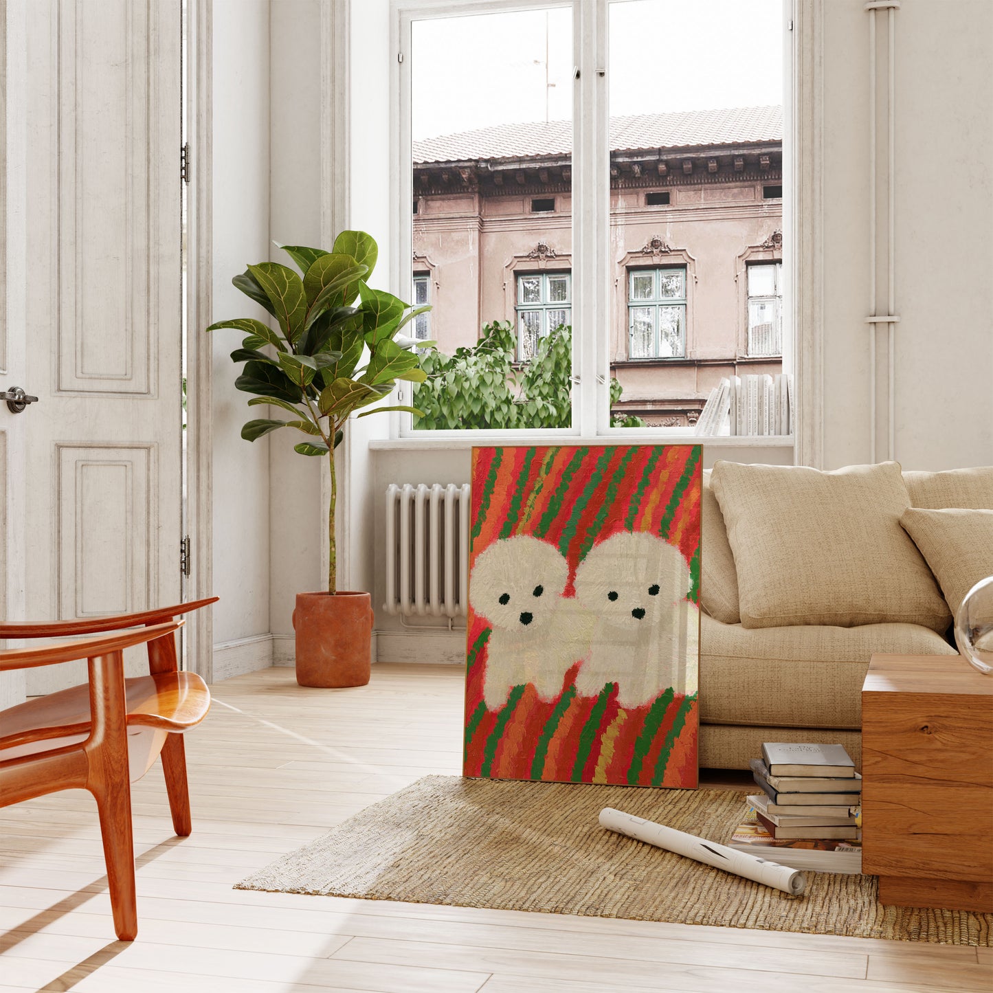 FLAUSCHIGE WELPEN WEIHNACHTSPOSTER