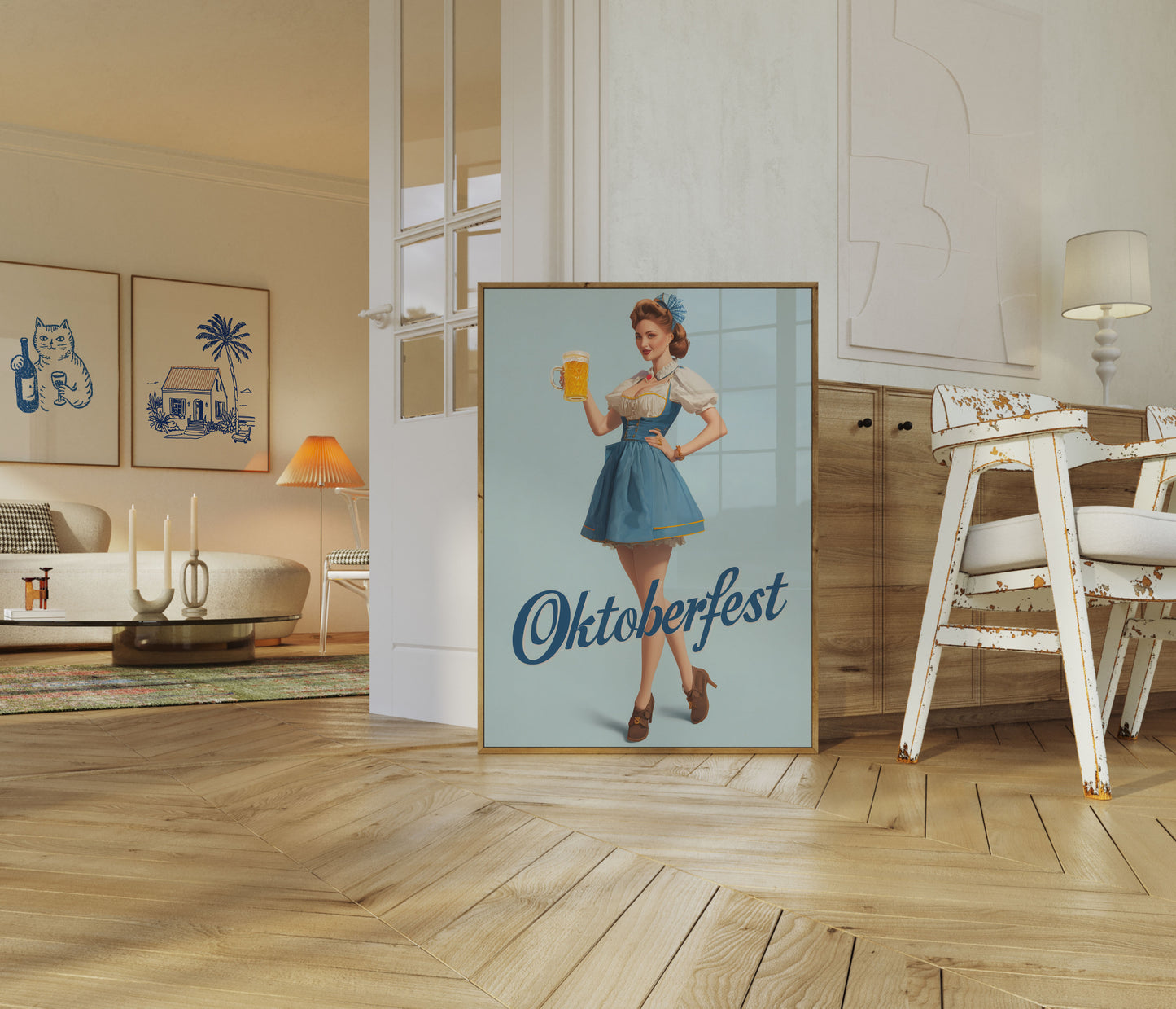 Vintage Oktoberfest Beer Celebration Poster