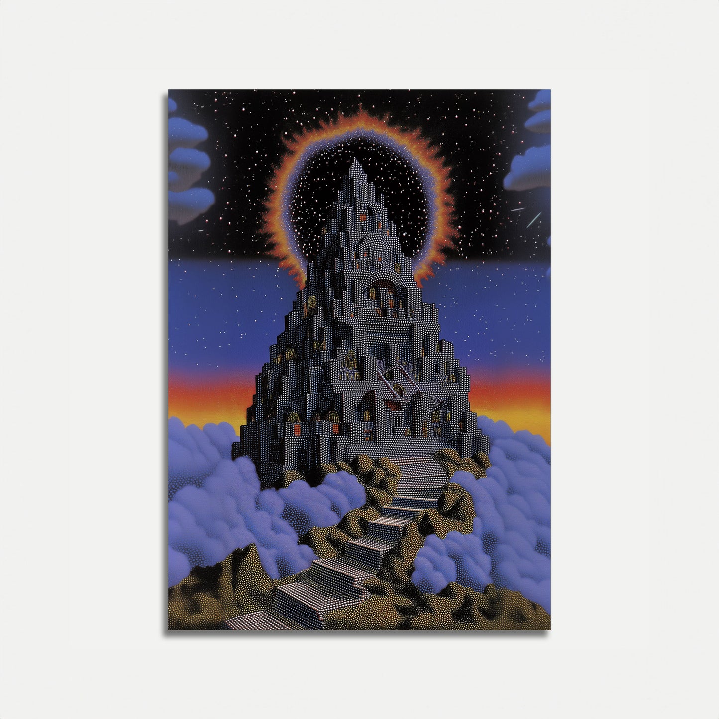 Celestial City in the Stars Poster