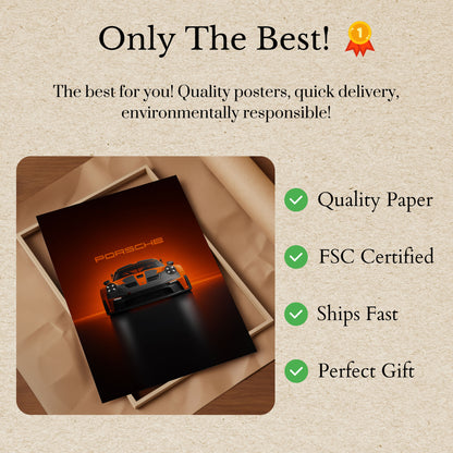 Porsche GT3 RS Orange Beast Poster