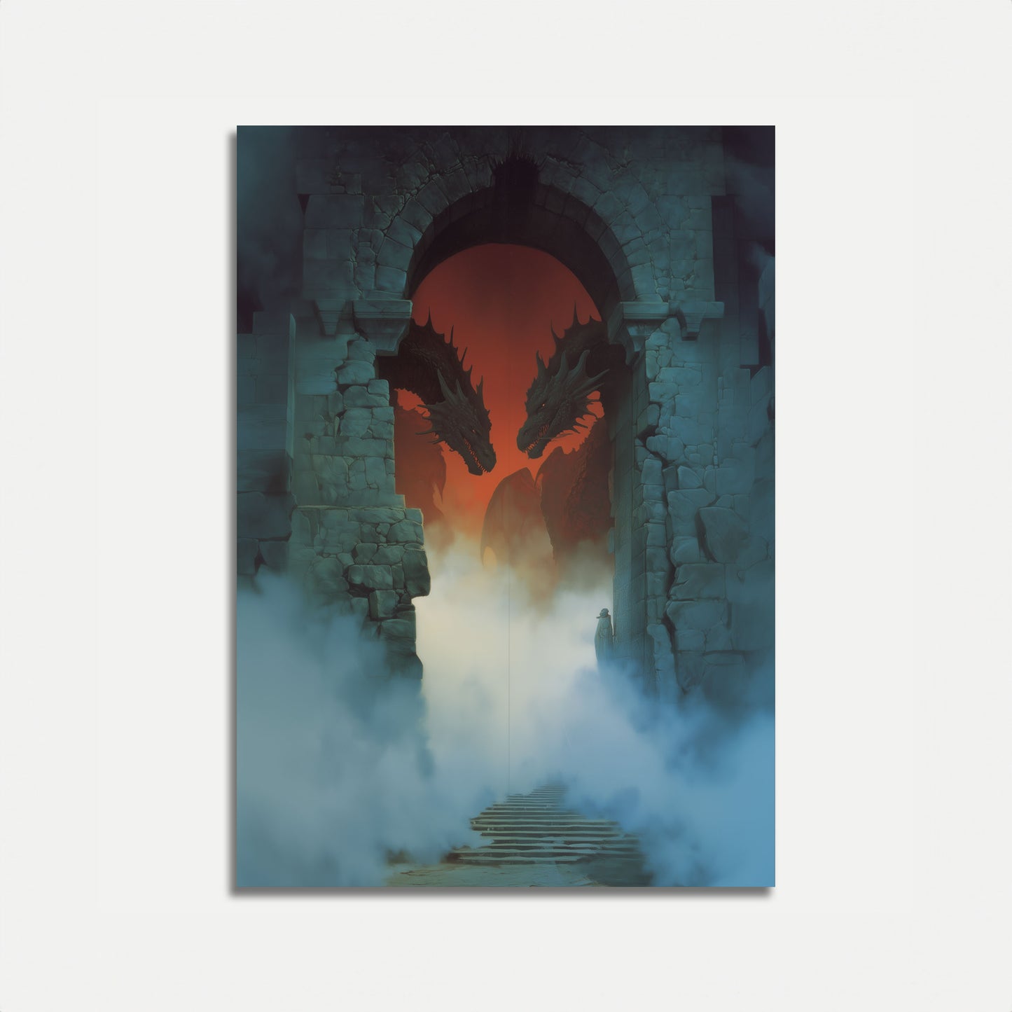 Drachen am Schlosstor Plakat